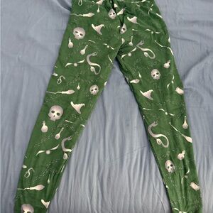 Fabulegs Harry Potter Slytherin House Green Women's Leggings size Large